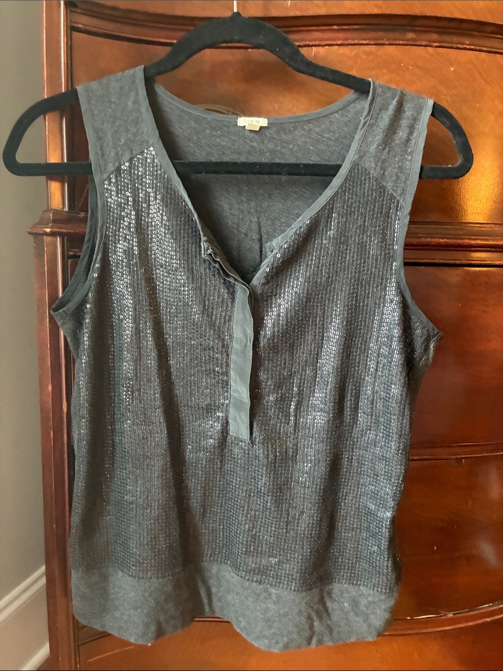 J Crew Black Sleeveless V-Neck Knit Top - Versatile Everyday Layer